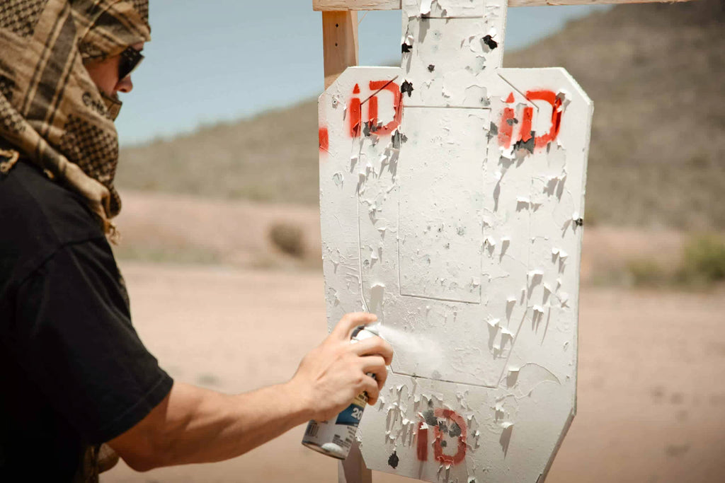 Zane Infinite Defense target spray paint ID rubber target