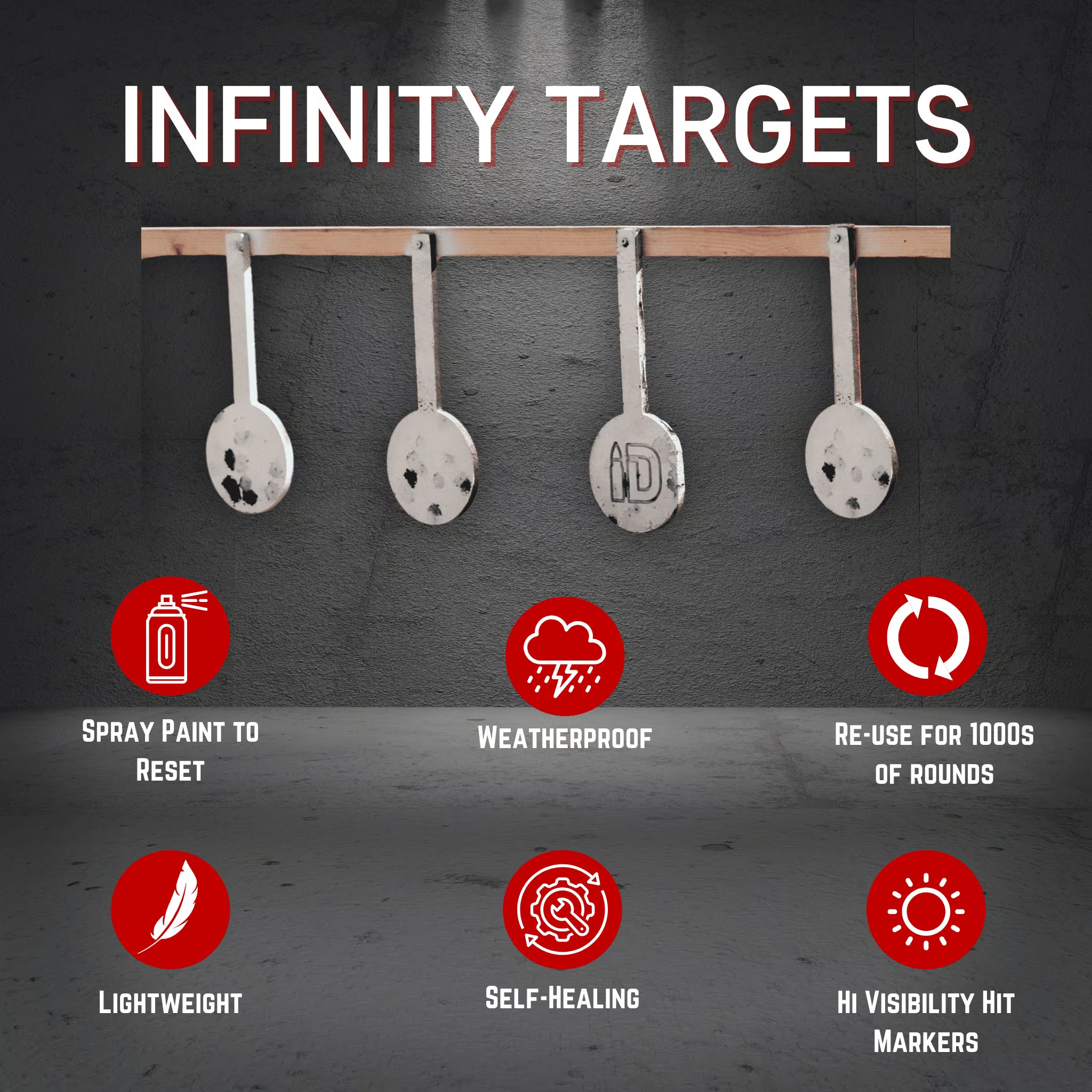 Gong Target Bundle Self-Healing Hangers