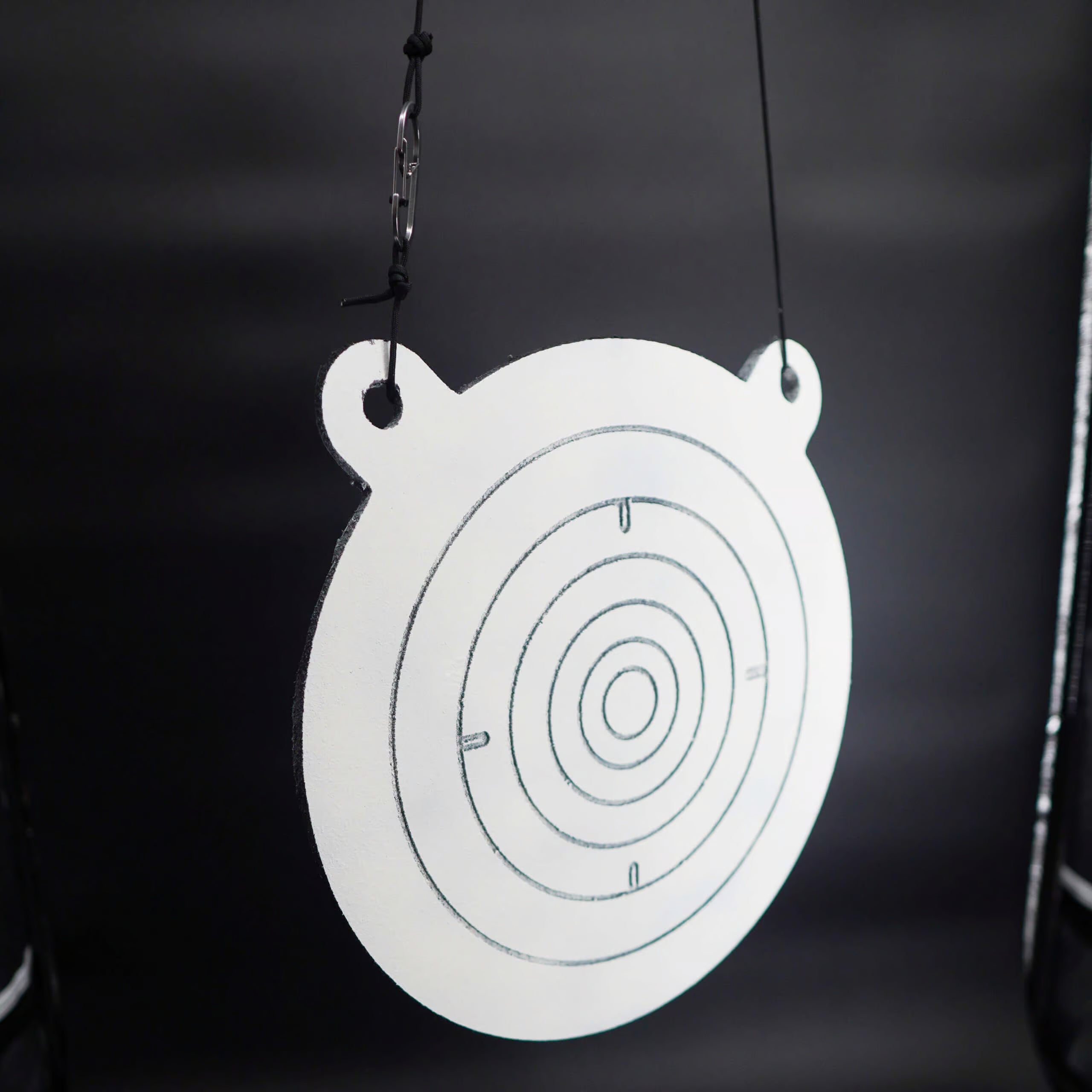 Hanging bullseye silhouette infinity target