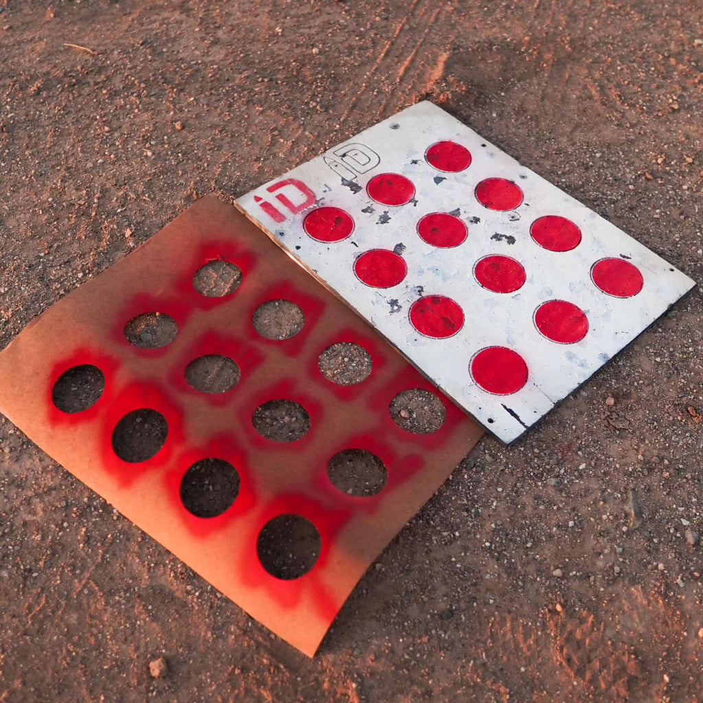 Circle Drill stencil shooting drill target