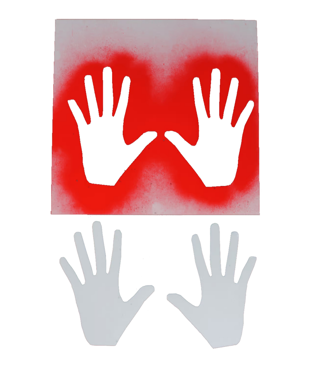 Hands Stencil