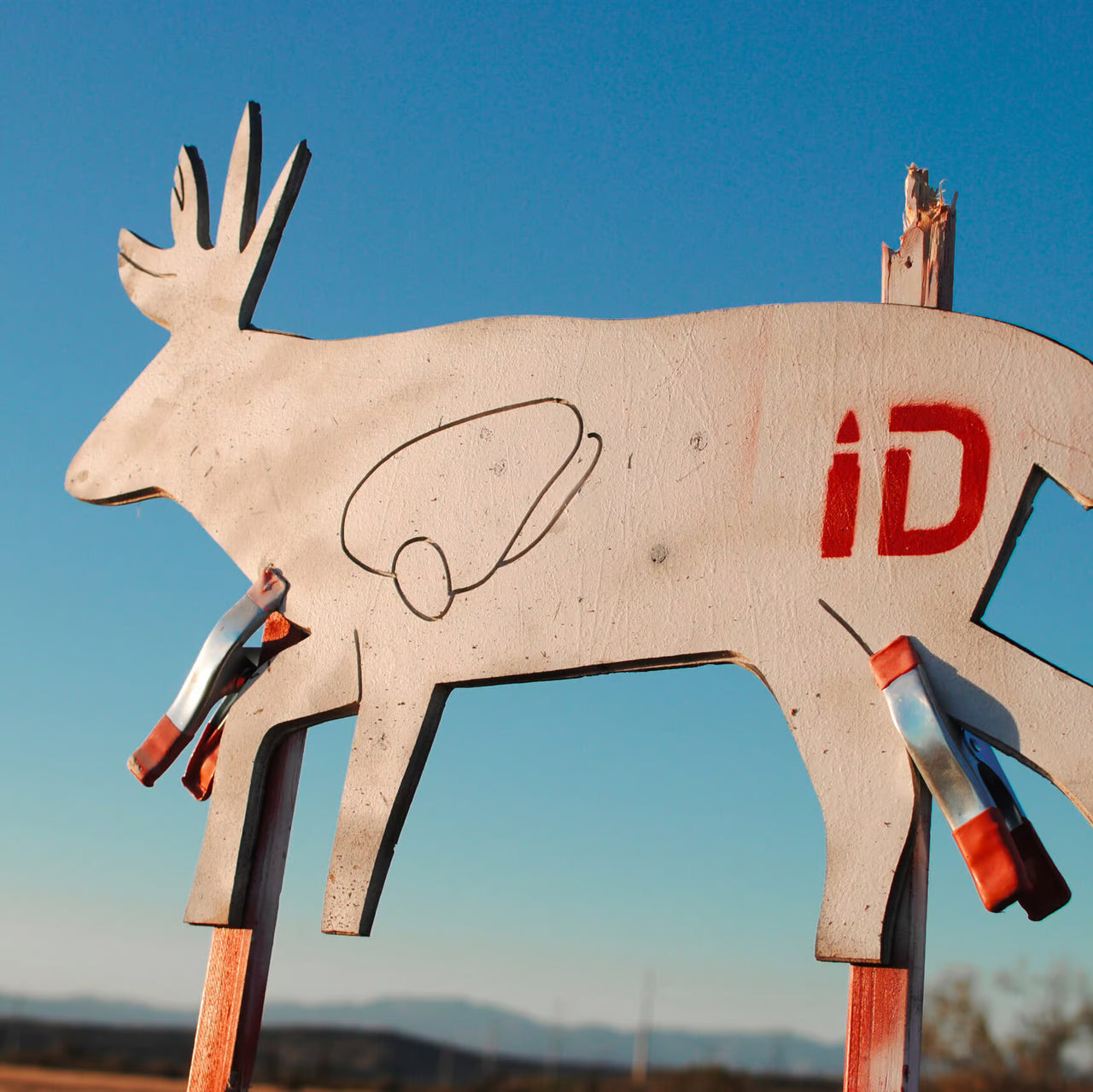 Hunting deer silhouette target