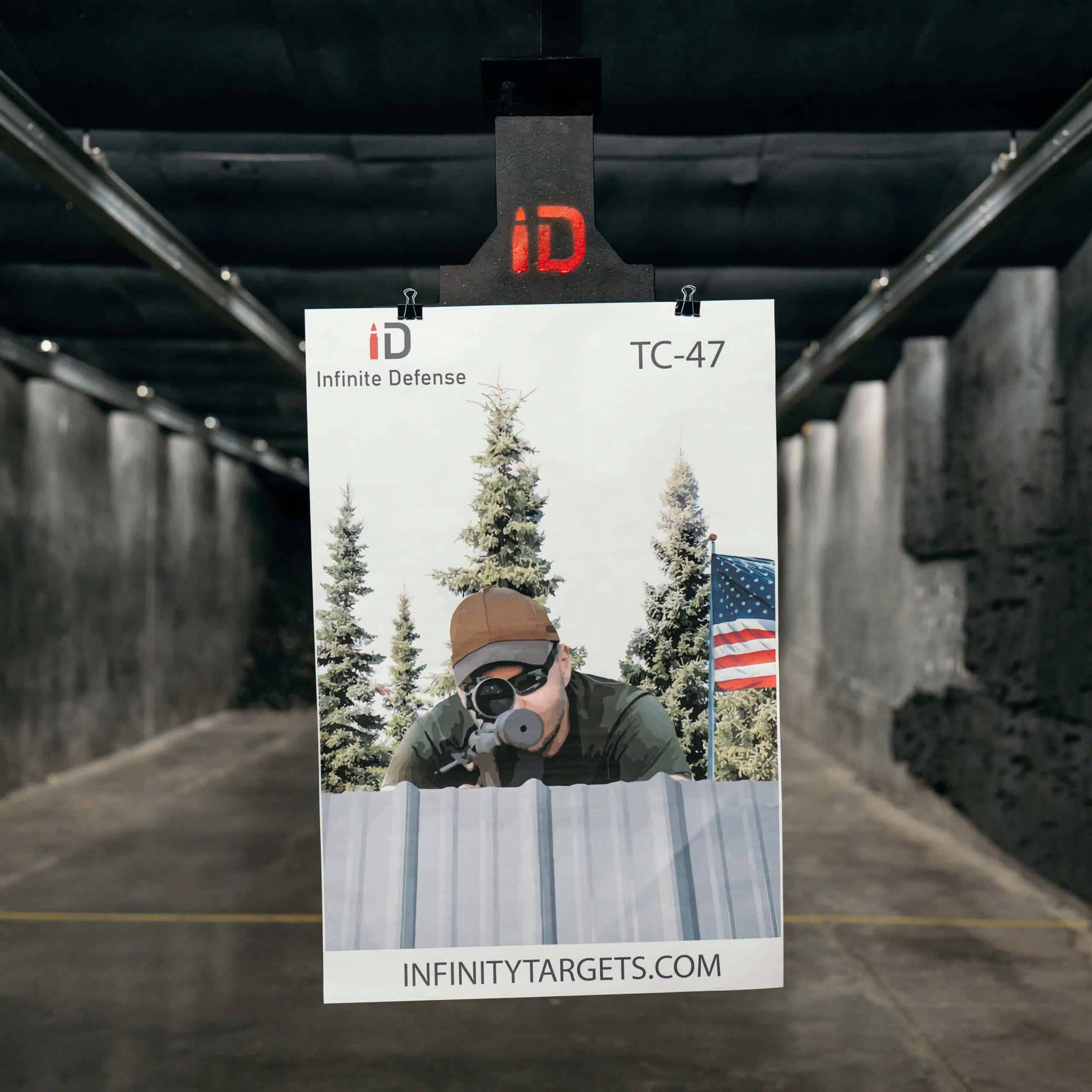 Shooter on the roof TC-47 paper target