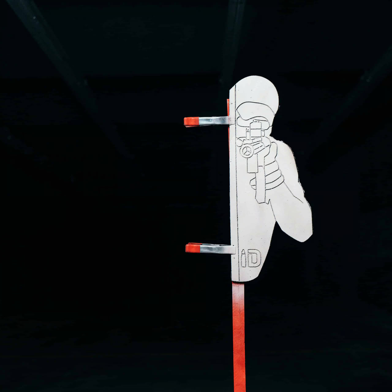 Left Handed peeping tom shooting target rubber target