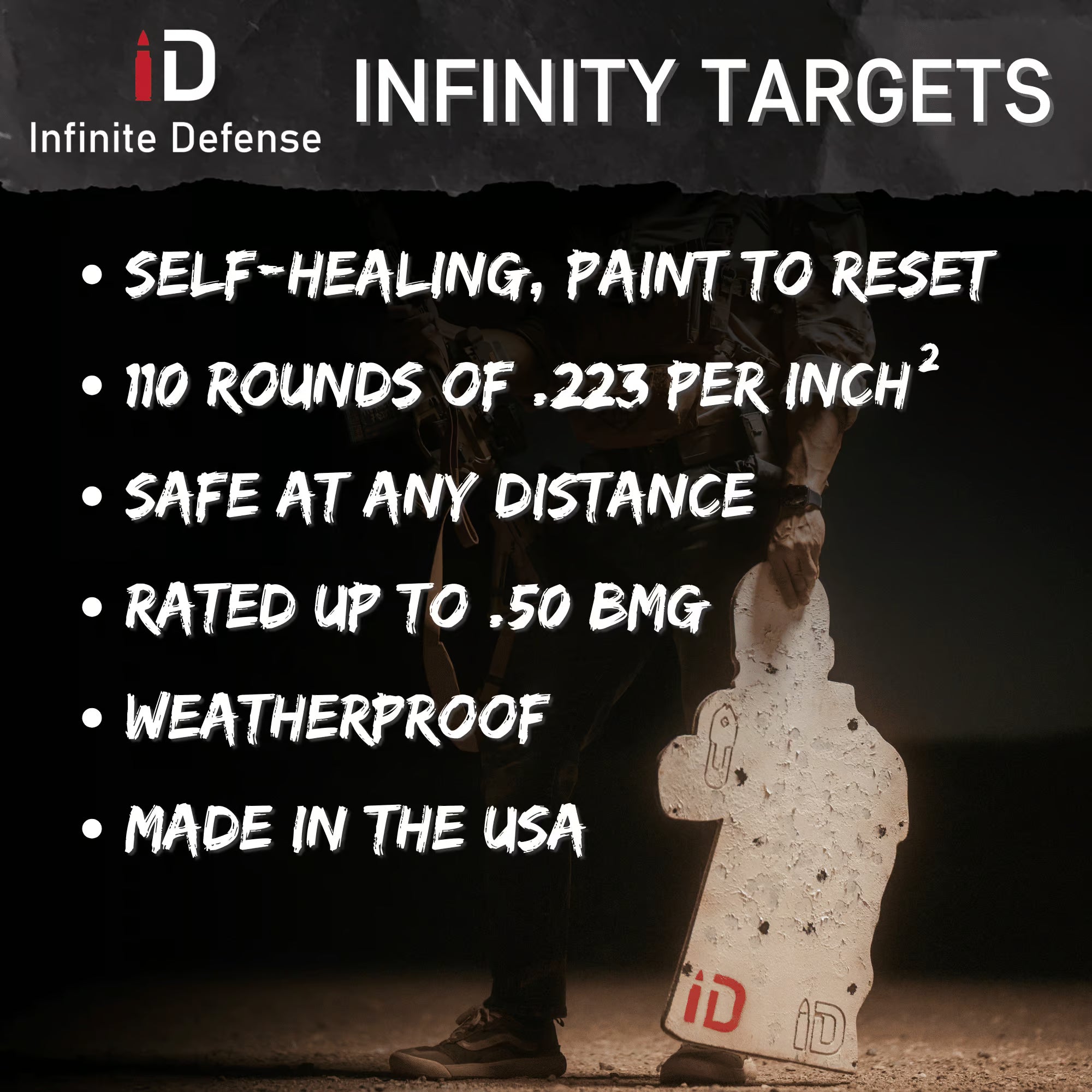 Self-Healing Reusable Rubber Shooting Targets