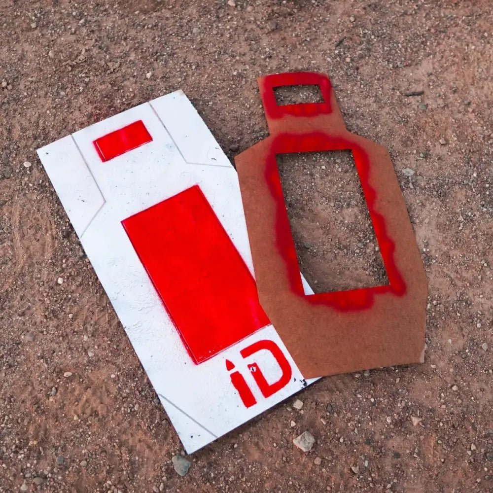 C-zone Infinity Target Stencil red target paint