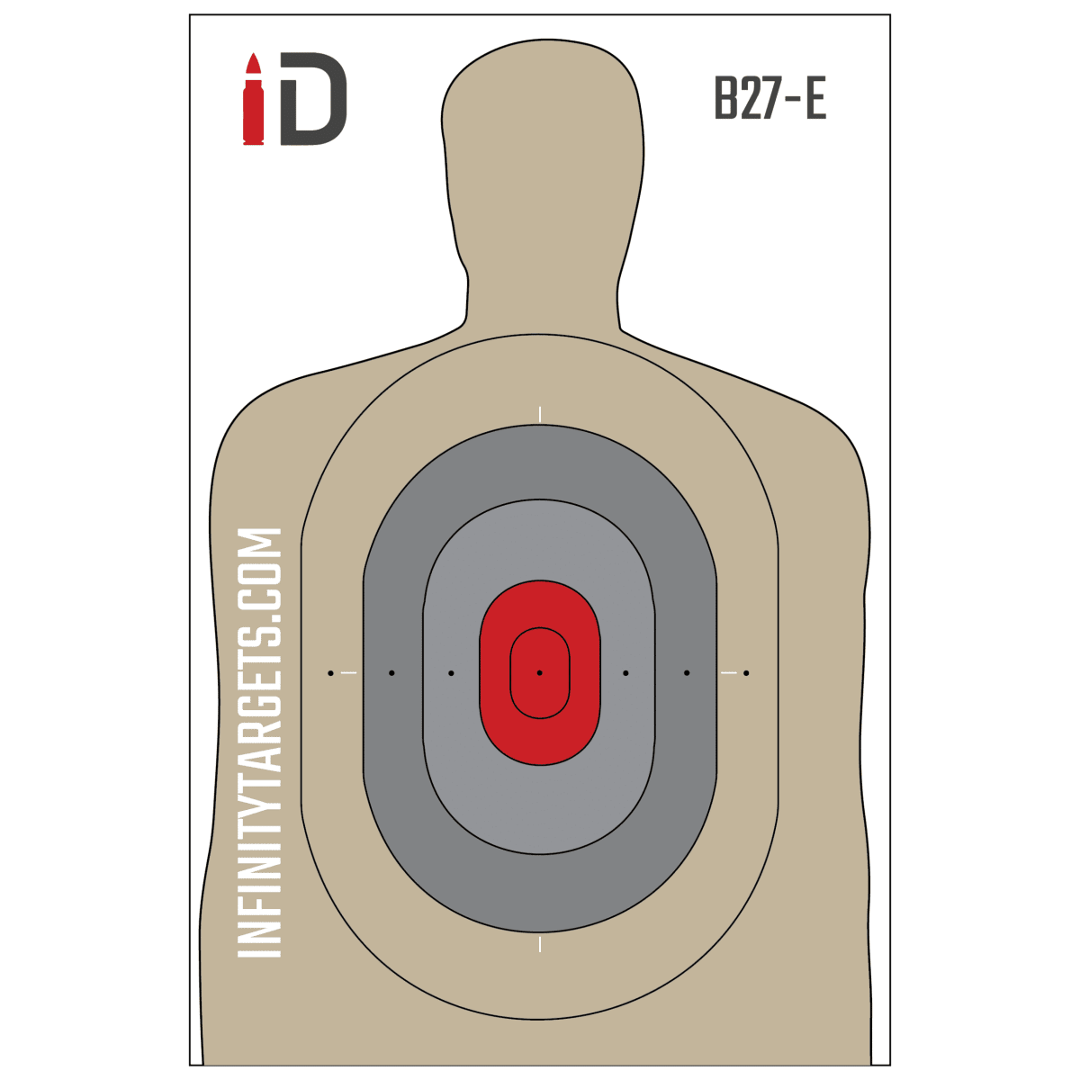 7 Point Paper Target B27 Paper Target: Precision Training Made Easy – Infinity Targets