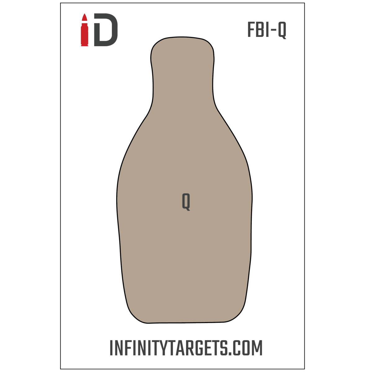 FBI - Q Paper Qualification Target (36"x24") - Infinity Targets