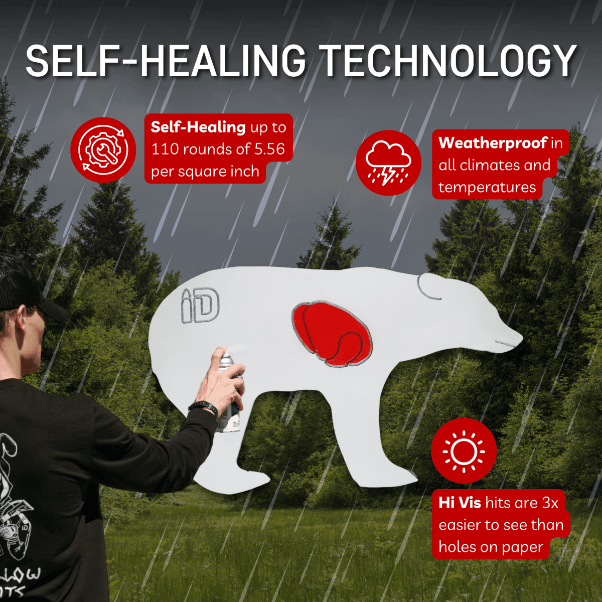 Infinity Bear Target Silhouette - Infinity Targets