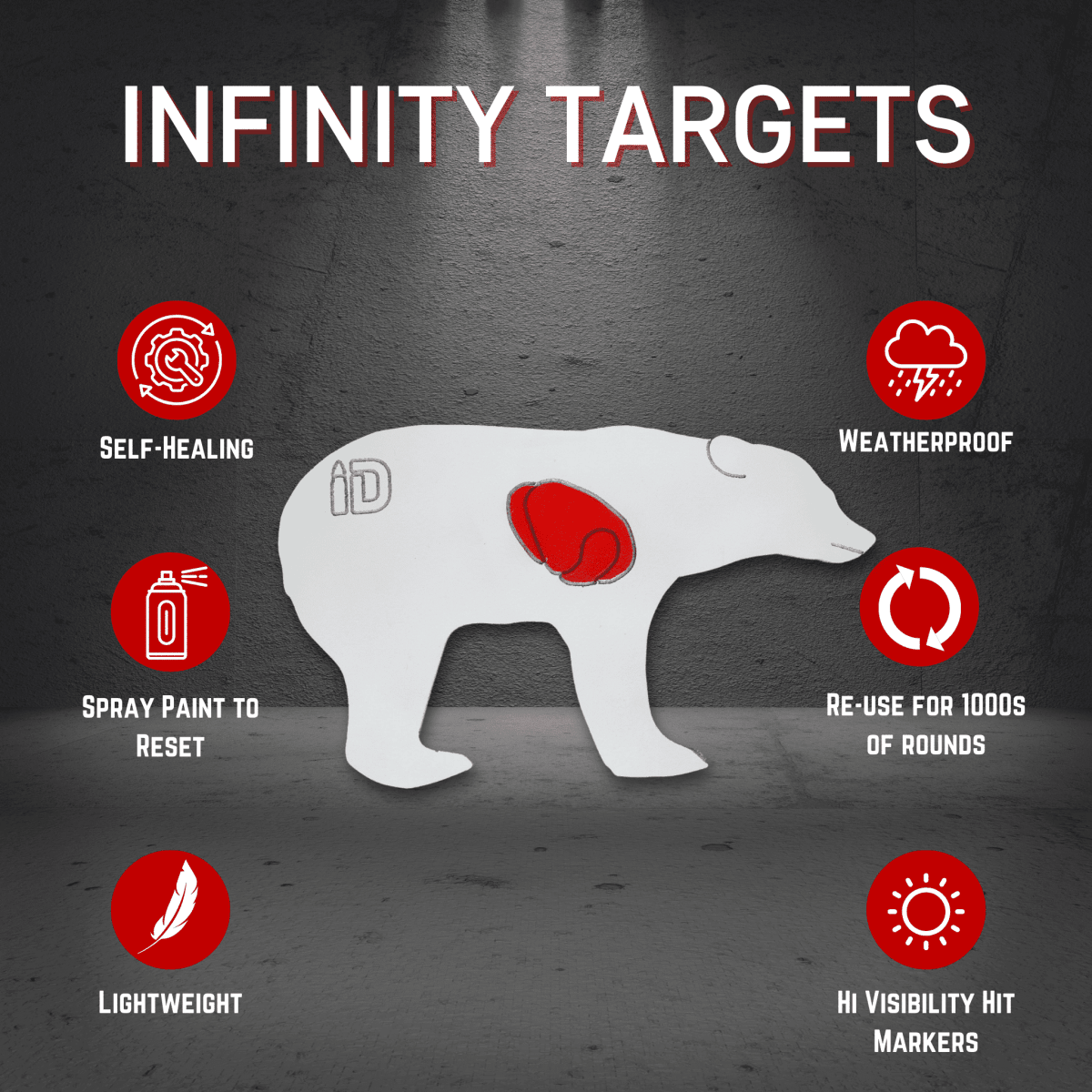 Infinity Bear Target Silhouette - Infinity Targets