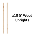 Wood 5 Foot Uprights x10 - Infinity Targets