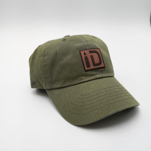 Leather ID Patch Dad Hat
