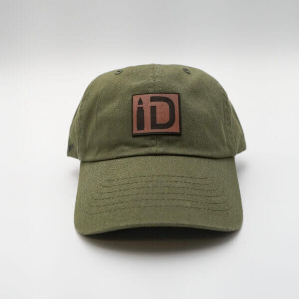 Leather ID Patch Dad Hat