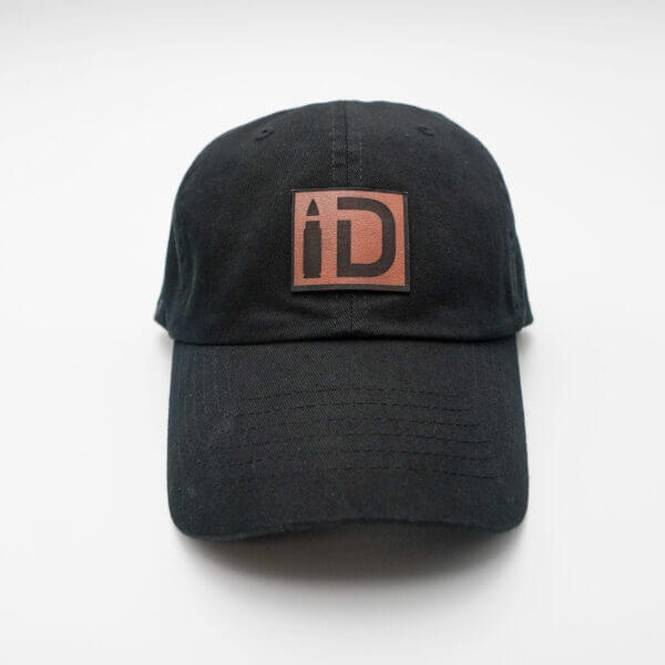 Leather ID Patch Dad Hat