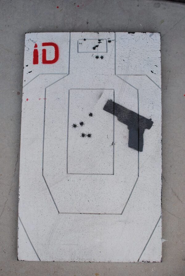 Handgun/Threat Stencil