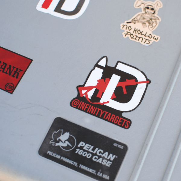 ID Logo & Red Gun Sticker