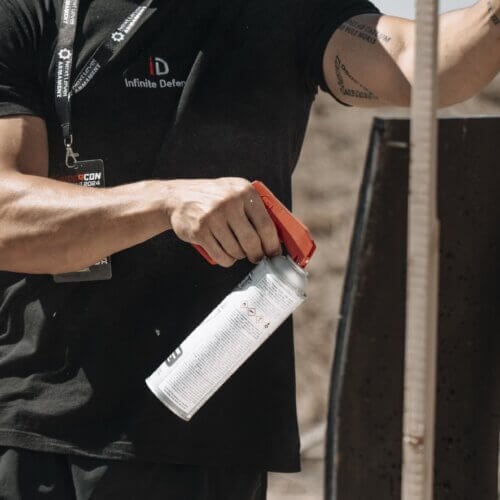 High-Visibility Rubber Target Paint