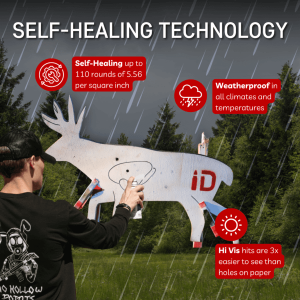 Deer Silhouette Reusable Target