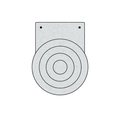 hanigng small bullseye target