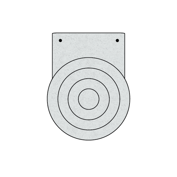 hanigng small bullseye target