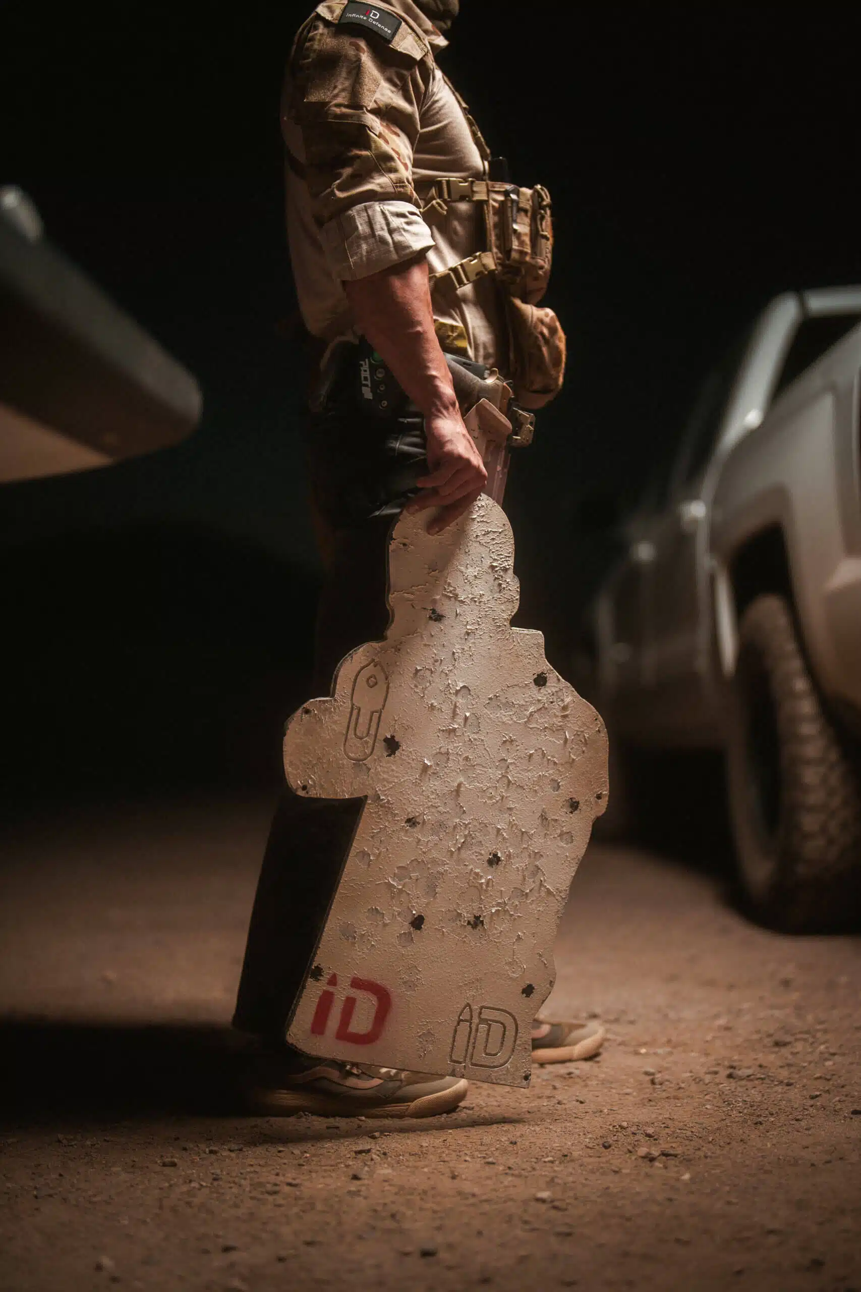 Threat target. Rubber self healing target