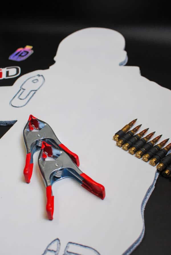 5.56 NATO threat target clamps stickers Infinite Defense targets.