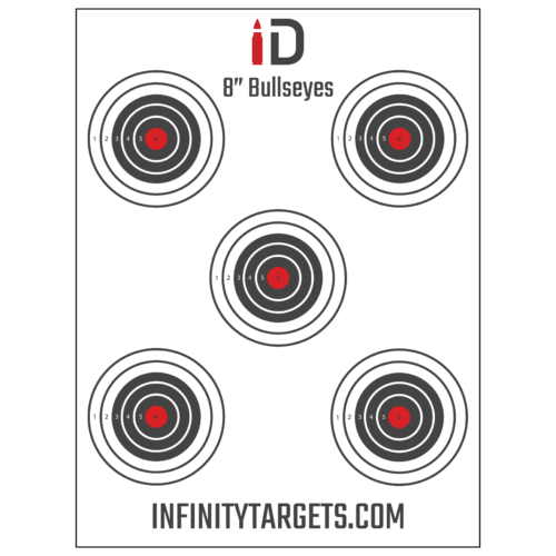 8 inch Bullseye target multi bullseye infinity target. com