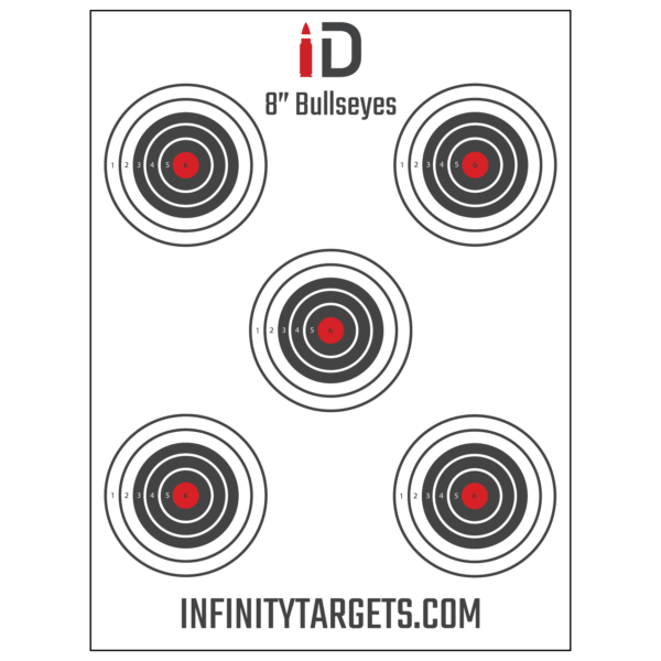 8 inch Bullseye target multi bullseye infinity target. com