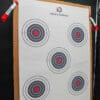 bullseye target with bullseyes shot target