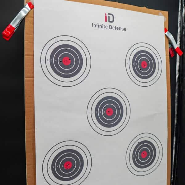 bullseye target with bullseyes shot target