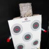 paper target, bullseye target, self healing paper infinity target.