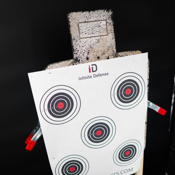 paper target, bullseye target, self healing paper infinity target.