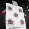 infinitytargets.com bullseye target; paper targets self healing rubber target.