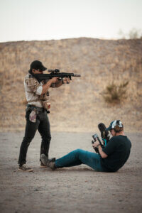 Shooting and AUG for a youtube video