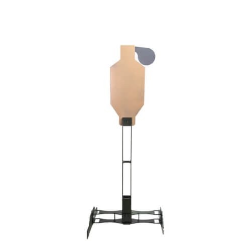 Reactive steel target silhouette
