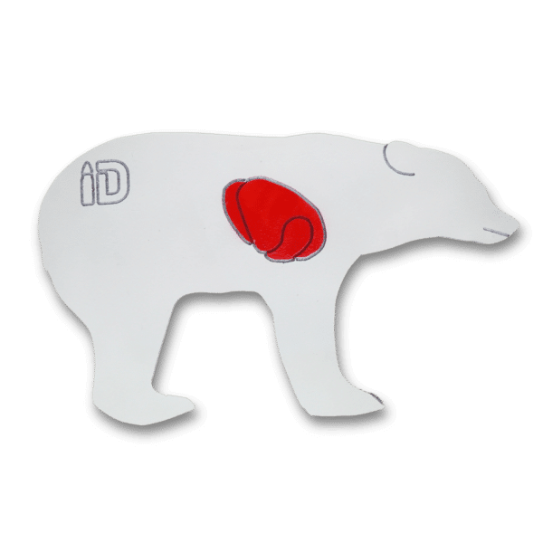 Realistic Bear Silhouette Shooting Target