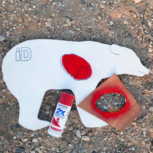 Infinity Bear Target Silhouette