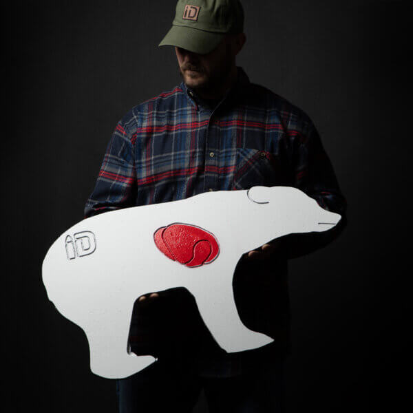 Realistic Bear Silhouette Shooting Target