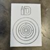 Bullseye shooting target b6 qualification