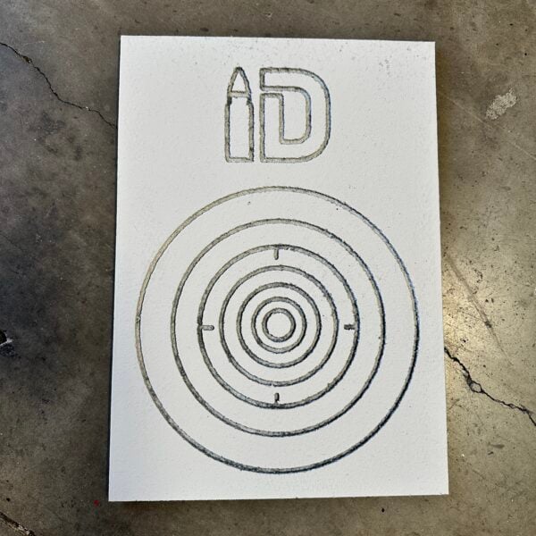 Bullseye shooting target b6 qualification